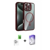 MARSİLYAN™- iPhone 16 Pro Max Kılıf Yadigar Asil Koleksiyonu - Siyah Bilvis 5in1 3D Magic Cam Ekran Koruyucu + Raze Metal Kamera Lens - BZ