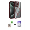 MARSİLYAN™- iPhone 16 Pro Max Kılıf Yadigar Asil Koleksiyonu - Siyah Bilvis 5in1 3D Magic Cam Ekran Koruyucu + Raze Metal Kamera Lens - NLGY