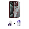 MARSİLYAN™- iPhone 16 Pro Max Kılıf Yadigar Asil Koleksiyonu - Siyah Bilvis 5in1 3D Magic Cam Ekran Koruyucu + Bilvis Titan Kamera Lens - SH