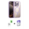 MARSİLYAN™- iPhone 16 Pro Max Kılıf Yadigar Asil Koleksiyonu - Siyah Bilvis 5in1 3D Magic Cam Ekran Koruyucu + Raze Metal Kamera Lens - BZ