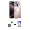 MARSİLYAN™- iPhone 16 Pro Max Kılıf Yadigar Asil Koleksiyonu - Siyah Bilvis 5in1 3D Magic Cam Ekran Koruyucu + Siyah Raze Metal Kamera Lens