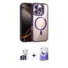 MARSİLYAN™- iPhone 16 Pro Max Kılıf Yadigar Asil Koleksiyonu - Siyah Bilvis 5in1 5D Magic Hayalet Cam Ekran Koruyucu + Bilvis Titan Kamera Lens - TMGI