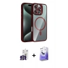 MARSİLYAN™- iPhone 16 Pro Max Kılıf Yadigar Asil Koleksiyonu - Siyah Bilvis 5in1 5D Magic Hayalet Cam Ekran Koruyucu + Bilvis Titan Kamera Lens - TMGI