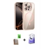 MARSİLYAN™- iPhone 16 Pro Max Kılıf Yadigar Asil Koleksiyonu - Siyah Bilvis 5in1 5D Magic Hayalet Cam Ekran Koruyucu + Raze Metal Kamera Lens - CLTM
