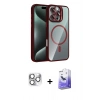 MARSİLYAN™- iPhone 16 Pro Max Kılıf Yadigar Asil Koleksiyonu - Siyah Bilvis 5in1 5D Magic Hayalet Cam Ekran Koruyucu + Pers Alüminyum Kamera Lens - GS