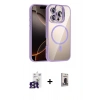 MARSİLYAN™- iPhone 16 Pro Max Kılıf Yadigar Asil Koleksiyonu - Siyah Bilvis Hayalet Cam Ekran Koruyucu + Bilvis Titan Kamera Lens - TMGI