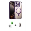 MARSİLYAN™- iPhone 16 Pro Max Kılıf Yadigar Asil Koleksiyonu - Siyah Bilvis Hayalet Cam Ekran Koruyucu + Raze Metal Kamera Lens - BZ