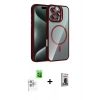 MARSİLYAN™- iPhone 16 Pro Max Kılıf Yadigar Asil Koleksiyonu - Siyah Bilvis Hayalet Cam Ekran Koruyucu + Raze Metal Kamera Lens - BZ