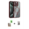 MARSİLYAN™- iPhone 16 Pro Max Kılıf Yadigar Asil Koleksiyonu - Siyah Bilvis Hayalet Cam Ekran Koruyucu + Raze Metal Kamera Lens - CLTM