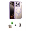 MARSİLYAN™- iPhone 16 Pro Max Kılıf Yadigar Asil Koleksiyonu - Siyah Bilvis Hayalet Cam Ekran Koruyucu + Raze Metal Kamera Lens - CLTM