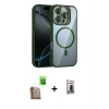 MARSİLYAN™- iPhone 16 Pro Max Kılıf Yadigar Asil Koleksiyonu - Siyah Bilvis Hayalet Cam Ekran Koruyucu + Raze Metal Kamera Lens - CLTM