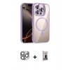 MARSİLYAN™- iPhone 16 Pro Max Kılıf Yadigar Asil Koleksiyonu - Siyah Bilvis Hayalet Cam Ekran Koruyucu + Pers Alüminyum Kamera Lens - GI