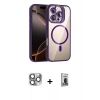 MARSİLYAN™- iPhone 16 Pro Max Kılıf Yadigar Asil Koleksiyonu - Siyah Bilvis Hayalet Cam Ekran Koruyucu + Pers Alüminyum Kamera Lens - GI