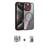 MARSİLYAN™- iPhone 16 Pro Max Kılıf Yadigar Asil Koleksiyonu - Siyah Bilvis Hayalet Cam Ekran Koruyucu + Pers Alüminyum Kamera Lens - GI