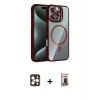 MARSİLYAN™- iPhone 16 Pro Max Kılıf Yadigar Asil Koleksiyonu - Siyah Bilvis Hayalet Cam Ekran Koruyucu + PVD Metal Kamera Lens - GD
