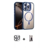MARSİLYAN™- iPhone 16 Pro Max Kılıf Yadigar Asil Koleksiyonu - Siyah Bilvis Hayalet Cam Ekran Koruyucu + Pers Alüminyum Kamera Lens - GI