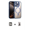 MARSİLYAN™- iPhone 16 Pro Max Kılıf Yadigar Asil Koleksiyonu - Siyah Bilvis Hayalet Cam Ekran Koruyucu + PVD Metal Kamera Lens - GD