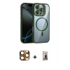 MARSİLYAN™- iPhone 16 Pro Max Kılıf Yadigar Asil Koleksiyonu - Siyah Bilvis Hayalet Cam Ekran Koruyucu + Pers Alüminyum Kamera Lens - CLTM