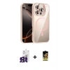 MARSİLYAN™- iPhone 16 Pro Max Kılıf Yadigar Asil Koleksiyonu - Siyah Buffer Cam Ekran Koruyucu + Bilvis Titan Kamera Lens - SH