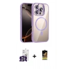 MARSİLYAN™- iPhone 16 Pro Max Kılıf Yadigar Asil Koleksiyonu - Siyah Buffer Cam Ekran Koruyucu + Bilvis Titan Kamera Lens - GS