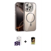 MARSİLYAN™- iPhone 16 Pro Max Kılıf Yadigar Asil Koleksiyonu - Siyah Buffer Cam Ekran Koruyucu + Bilvis Titan Kamera Lens - SH