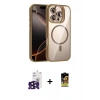 MARSİLYAN™- iPhone 16 Pro Max Kılıf Yadigar Asil Koleksiyonu - Siyah Buffer Cam Ekran Koruyucu + Bilvis Titan Kamera Lens - SH