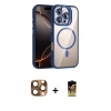 MARSİLYAN™- iPhone 16 Pro Max Kılıf Yadigar Asil Koleksiyonu - Siyah Buffer Cam Ekran Koruyucu + Pers Alüminyum Kamera Lens - CLTM