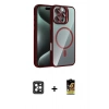 MARSİLYAN™- iPhone 16 Pro Max Kılıf Yadigar Asil Koleksiyonu - Siyah Buffer Cam Ekran Koruyucu + PVD Metal Kamera Lens - SH