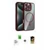 MARSİLYAN™- iPhone 16 Pro Max Kılıf Yadigar Asil Koleksiyonu - Siyah Buffer Cam Ekran Koruyucu + Raze Metal Kamera Lens - BZ