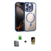 MARSİLYAN™- iPhone 16 Pro Max Kılıf Yadigar Asil Koleksiyonu - Siyah Buffer Cam Ekran Koruyucu + Raze Metal Kamera Lens - SH