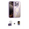 MARSİLYAN™- iPhone 16 Pro Max Kılıf Yadigar Asil Koleksiyonu - Siyah Buffer Hayalet Cam Ekran Koruyucu + Bilvis Titan Kamera Lens - SH