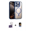 MARSİLYAN™- iPhone 16 Pro Max Kılıf Yadigar Asil Koleksiyonu - Siyah Buffer Hayalet Cam Ekran Koruyucu + Bilvis Titan Kamera Lens - SH