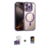 MARSİLYAN™- iPhone 16 Pro Max Kılıf Yadigar Asil Koleksiyonu - Siyah Buffer Hayalet Cam Ekran Koruyucu + Bilvis Titan Kamera Lens - SH
