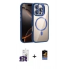 MARSİLYAN™- iPhone 16 Pro Max Kılıf Yadigar Asil Koleksiyonu - Siyah Buffer Hayalet Cam Ekran Koruyucu + Bilvis Titan Kamera Lens - GS