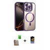 MARSİLYAN™- iPhone 16 Pro Max Kılıf Yadigar Asil Koleksiyonu - Siyah Buffer Hayalet Cam Ekran Koruyucu + Raze Metal Kamera Lens - CLTM
