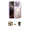MARSİLYAN™- iPhone 16 Pro Max Kılıf Yadigar Asil Koleksiyonu - Siyah Buffer Hayalet Cam Ekran Koruyucu + Pers Alüminyum Kamera Lens - CLTM