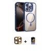 MARSİLYAN™- iPhone 16 Pro Max Kılıf Yadigar Asil Koleksiyonu - Siyah Buffer Hayalet Cam Ekran Koruyucu + Pers Alüminyum Kamera Lens - CLTM