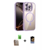 MARSİLYAN™- iPhone 16 Pro Max Kılıf Yadigar Asil Koleksiyonu - Siyah Buffer Hayalet Cam Ekran Koruyucu + Raze Metal Kamera Lens - CLTM