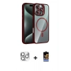 MARSİLYAN™- iPhone 16 Pro Max Kılıf Yadigar Asil Koleksiyonu - Siyah Buffer Hayalet Cam Ekran Koruyucu + Pers Alüminyum Kamera Lens - GS