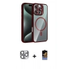 MARSİLYAN™- iPhone 16 Pro Max Kılıf Yadigar Asil Koleksiyonu - Siyah Buffer Hayalet Cam Ekran Koruyucu + Pers Alüminyum Kamera Lens - GI