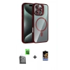 MARSİLYAN™- iPhone 16 Pro Max Kılıf Yadigar Asil Koleksiyonu - Siyah Buffer Hayalet Cam Ekran Koruyucu + Siyah Raze Metal Kamera Lens