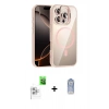 MARSİLYAN™- iPhone 16 Pro Max Kılıf Yadigar Asil Koleksiyonu - Siyah Joko Magic 5D Cam + Raze Metal Kamera Lens - BZ