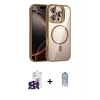 MARSİLYAN™- iPhone 16 Pro Max Kılıf Yadigar Asil Koleksiyonu - Siyah Joko Magic 5D Cam + Bilvis Titan Kamera Lens - SH