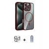 MARSİLYAN™- iPhone 16 Pro Max Kılıf Yadigar Asil Koleksiyonu - Siyah Joko Magic 5D Cam + Gümüş Pers Alüminyum Kamera Lens