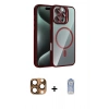 MARSİLYAN™- iPhone 16 Pro Max Kılıf Yadigar Asil Koleksiyonu - Siyah Joko Magic 5D Cam + Pers Alüminyum Kamera Lens - CLTM