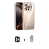 MARSİLYAN™- iPhone 16 Pro Max Kılıf Yadigar Asil Koleksiyonu - Siyah Joko Magic 5D Cam + PVD Metal Kamera Lens - SH
