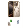 MARSİLYAN™- iPhone 16 Pro Max Kılıf Yadigar Asil Koleksiyonu - Siyah Joko Magic 5D Cam + Raze Metal Kamera Lens - CLTM