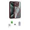 MARSİLYAN™- iPhone 16 Pro Max Kılıf Yadigar Asil Koleksiyonu - Siyah Joko Magic 5D Cam + Raze Metal Kamera Lens - BZ
