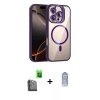 MARSİLYAN™- iPhone 16 Pro Max Kılıf Yadigar Asil Koleksiyonu - Siyah Joko Magic 5D Cam + Raze Metal Kamera Lens - SH