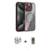 MARSİLYAN™- iPhone 16 Pro Max Kılıf Yadigar Asil Koleksiyonu - Siyah Joko Magic 5D Hayalet Cam + Pers Alüminyum Kamera Lens - GS